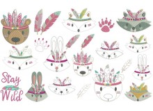 Stickserie - Federtiere